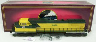 Mth 20 - 2159 - 1 C&nw Ge Dash - 9 Diesel Locomotive 8636 W/ps1 Ex/box
