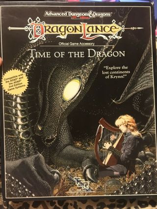 Tsr Dragonlance Time Of The Dragon Complete Box