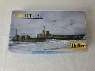 40 - 81001 Heller 1/400 Scale Wwii Us Navy Lct & Lsu Plastic Model Kit