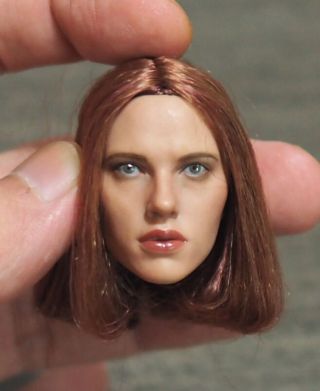 Custom 1/6 Scale Scarlett Johansson 4.  0a Head Sculpt For Hot Toys Female Body