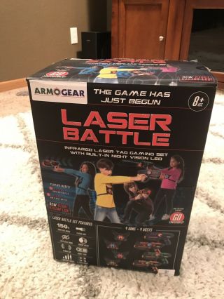 Armogear Infrared Laser Tag Blasters And Vests - Laser Battle Mega Pack Set Of 4