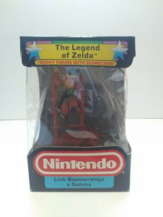 Nintendo Trophy Figure The Legend Of Zelda Link Boomerangs A Gohma