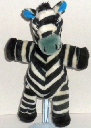 Awana Club International Zip E Zebra Full Body Hand Puppet 14 " Plush Doll Toy