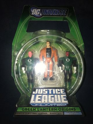 Sdcc Comic Con Exclusive Justice League Unlimited Green Lantern Sinestro 3 Pack