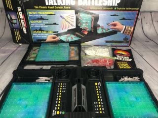 Vintage 1989 Electronic Talking Battleship Game Milton Bradley Complete