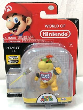 World Of Nintendo Mario Bowser Jr Figure 4 " Inch Line Jakks 2015