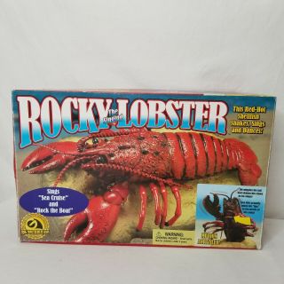 Gemmy Rocky Singing Lobster 2000 Motion Activated Shakes Sings Dances Bar Decor