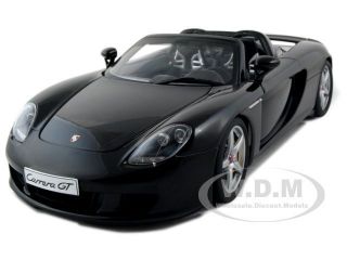 Boxdented Porsche Carrera Gt Black With Black Interior 1:18 By Autoart 78047
