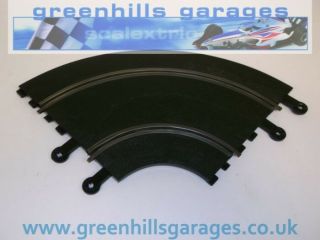 Greenhills Scalextric Classic Track Double Inner Curve 90 Degree Black,  Pt56/.