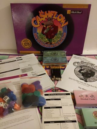 Cashflow 101 Board Game How To Get Out Of The Rat Race Financial Cash Flow
