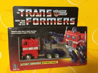 Transformers Optimus Prime G1 Walmart Exclusive Autobot Reissue - Box
