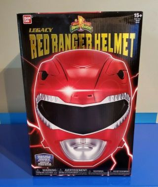 Power Rangers Legacy Red Ranger Helmet 1:1 Full Scale Mmpr Cosplay