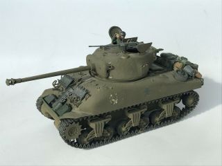 Ww2 Us M4 Sherman Tank,  1/35,  Built & Finished For Display,  Fine.  (d)