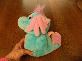 Wuzzles Moosel Hasbro 1984 Vtg Blue Purple Plush Seahorse Moose Softies Doll Euc