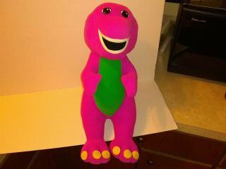 Barney 1992 Playskool 18 " Plush Talking Interactive Dinosaur Large Stuffed