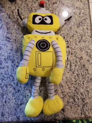 Yo Gabba Gabba Plex Plush Stuffed Robotl For Ages 3 And Older 26 Inch