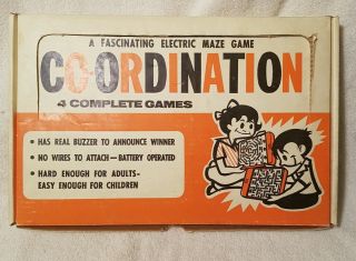 Rare Co - Ordination Vintage 1950s Electric Game Made By The Manufacturer Corr