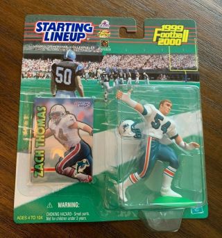 Zach Thomas Miami Dolphins 1999 Nfl Starting Lineup Football Figure With Dome