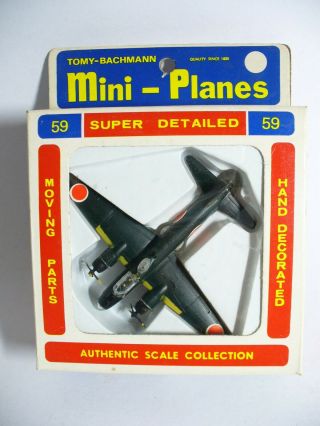 Tomy Bachmann Mini Planes 1 Shiki Attack Bomber Mitsubishi Betty G4m2 59 Vint