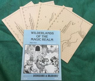 Judges Guild D&d Wilderlands Of The Magic Realm,  W/ Maps 1980 (2nd Printing)