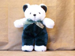 Dandee Collector Choice Green And White 11 " Bear Plush