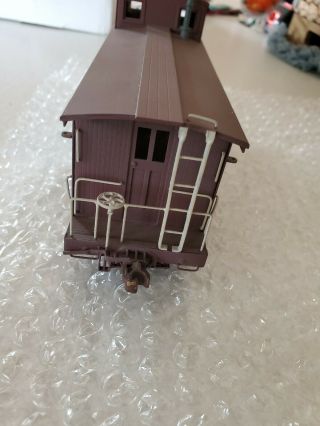On3 D&RGW Brass Long Caboose 0574,  painted 2