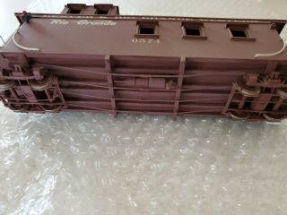 On3 D&RGW Brass Long Caboose 0574,  painted 6
