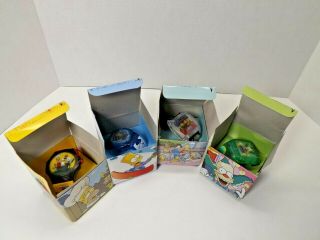 Complete Set The Simpsons ' Official Talking Watches 2002 Burger/King Need Batts 2