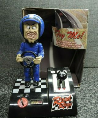 Gemmy Road Rage Racer Blue Driver 2005 Talking Toy Shakes