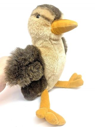 Folkmanis Folktails Brown Mallard Baby Duck Plush 10 " Hand Puppet