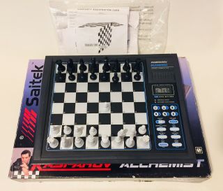 Saitek Kasparov Alchemist Electronic Chess Board Computer Clock Teach Modes 2