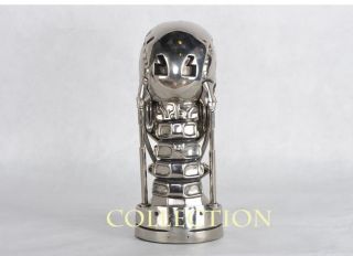 Terminator Arnold T2 T800 Endoskeleton Skull Resin Statue Bust LED 3