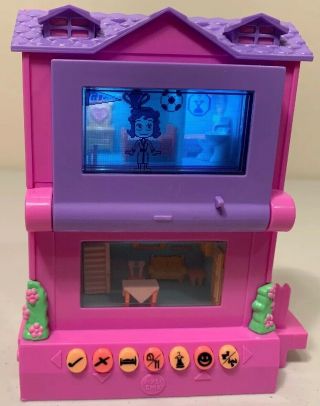 Mattel Pixel Chix 2 Story Pink House Purple Roof 2006 Interactive Electronic Toy