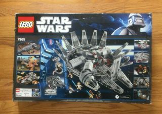 Lego Star Wars Millennium Falcon (7965) 100 Complete w/ box & instructions 2