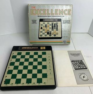 The Excellence Chess Set Vintage Electronic Game Fidelity International Computer