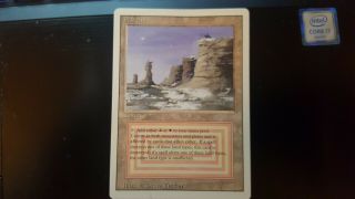 Mtg Revised Edition 1x Plateau Dual Land Moderate Play