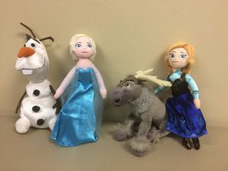 Disney Frozen Just Play Plush Dolls 6 - 9 " Elsa Anna Sven Olaf Snowman Stuffed