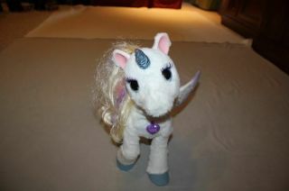 Fur Real Friends My Magical StarLily Unicorn Lights Up Animated Talking NO BERRY 7