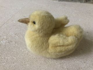 Hansa Realistic Stuffed Animal Duckling Euc