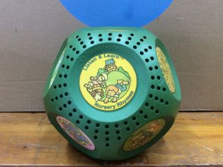 Vintage 1988 Texas Instruments Listen & Learn Nursery Rhymes Green Toy Ball D19
