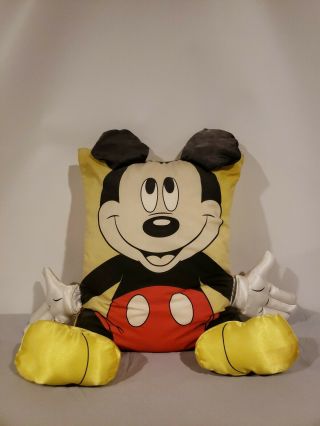 Vintage Mickey Mouse Plush Pillow 1980 