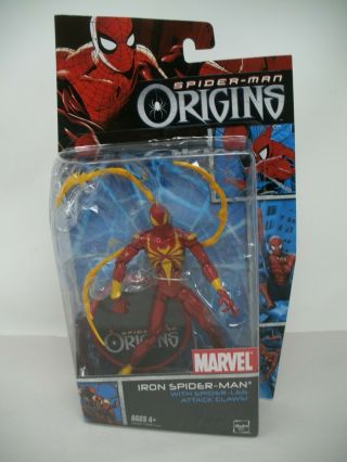 2006 Hasbro Marvel Spider - Man Origins: Iron Spider - Man With Spider - Legs Moc