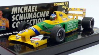 Minichamps 1/43 Scale Mc174b - F1 Benetton Ford B 192 M.  Schumacher