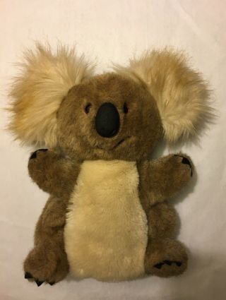 Vintage 1987 Dakin 11 " Koala Bear Plush Stuffed Animal Toy Hand Puppet