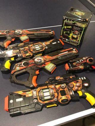 5 Wowwee Light Strike Laser Blaster Guns Toys Lazer Tag W/ Sound