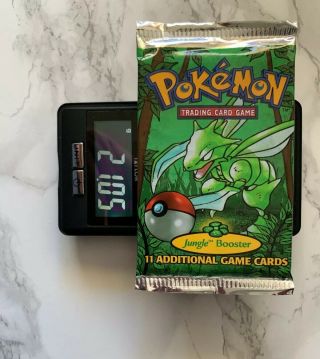Pokemon Tcg Base Set Jungle Booster Pack Scyther Art Weighed Heavy Holo??