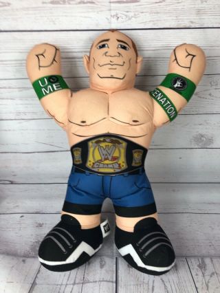 Wwe John Cena 16 " Brawlin Buddies Mattel Plush Wrestling Toy 2012 Wwf Wcw (k)
