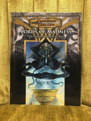 Dungeons And Dragons Lords Of Madness The Book Of Aberrations Vg