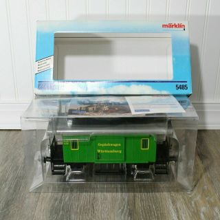 Marklin Maxi Wurttemberg Baggage Car 5485 G/1 Scale Metal Train From Germany