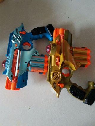 Two (2) Tiger Phoenix Ltx Nerf Lazer Tag Guns.  Look At Pics.